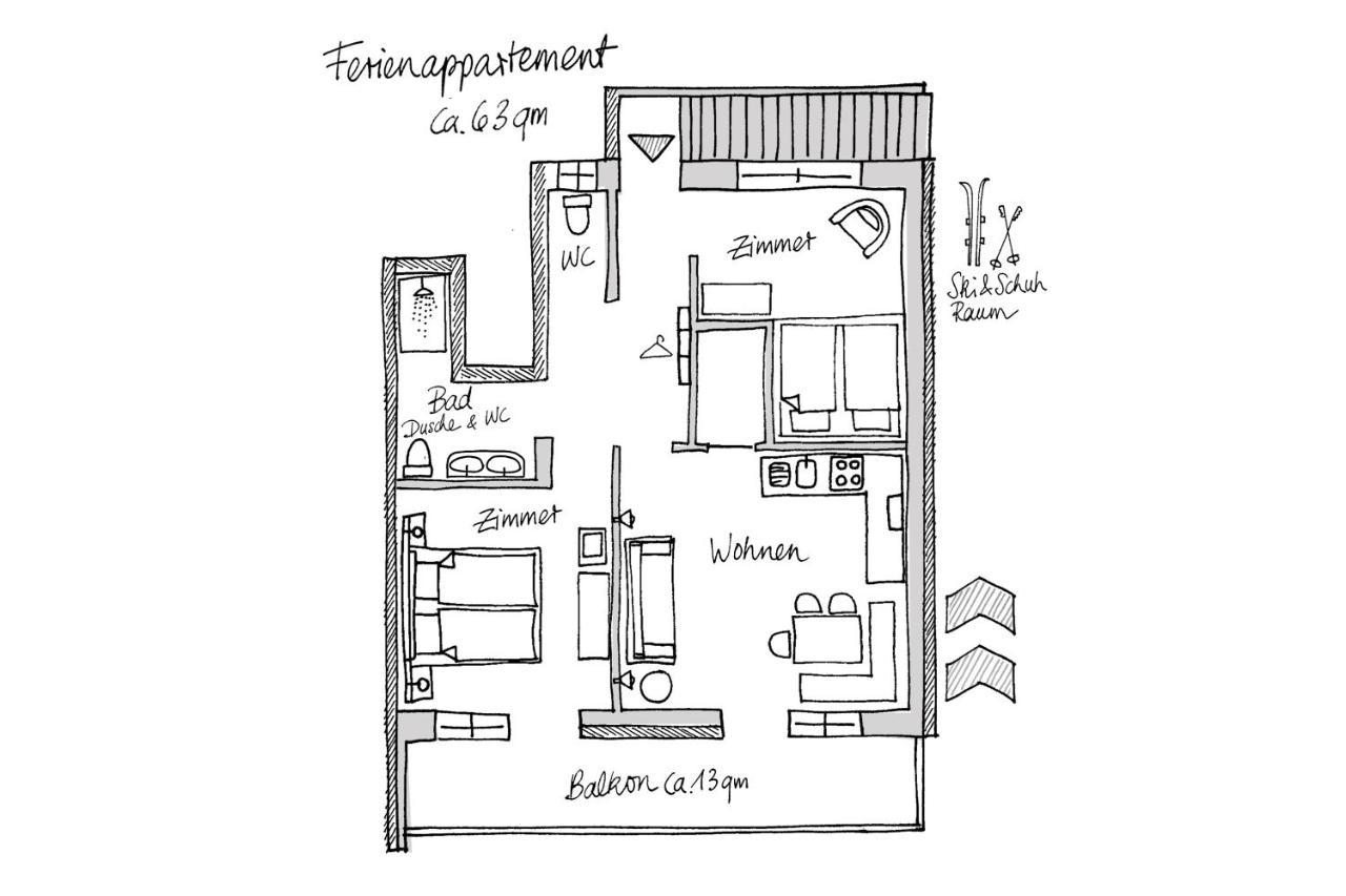 Ferienappartement Bergliebe 格罗萨尔 外观 照片